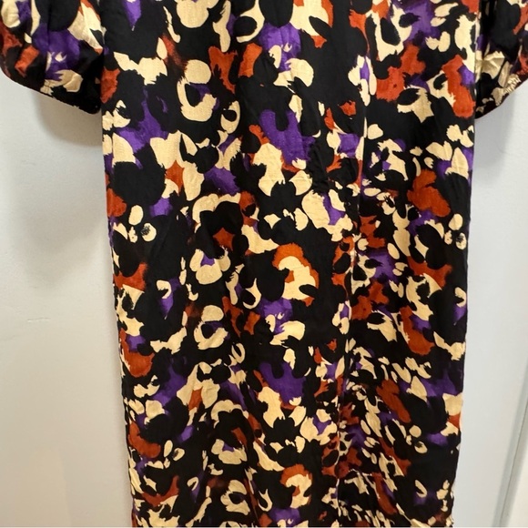 Selected Femme Abstract-Print Maxi Shirtdress Size 42= Size XL - Picture 10 of 12